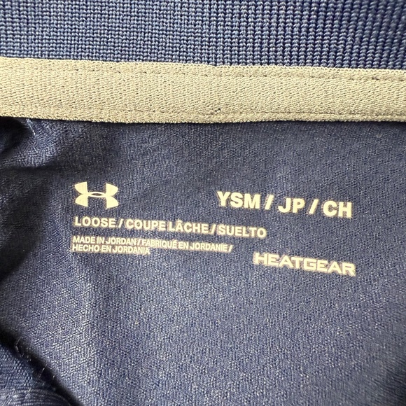 Under Armour Boys Youth Small Polo Shirt Bundle, NWT x 1, Navy/Black, Athletic - Picture 6 of 16